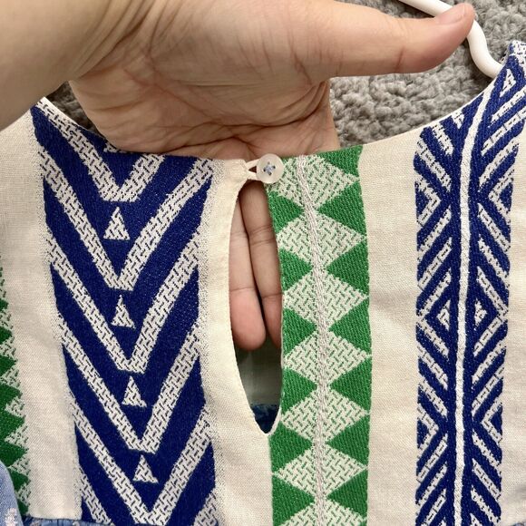 Verb by Pallavi Singhee Rhapsody Embroidered Blouse S Small Multicolor BOHO - Picture 14 of 15